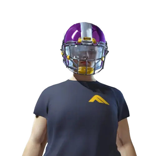Football Helmet Purple
