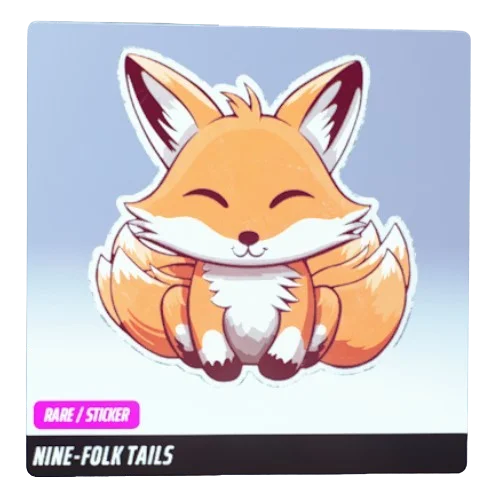 Nine-Folk Tails Sticker The Finals