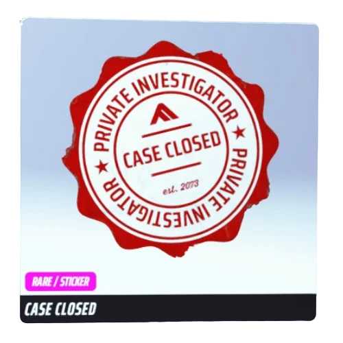 Case Closed Sticker The Finals