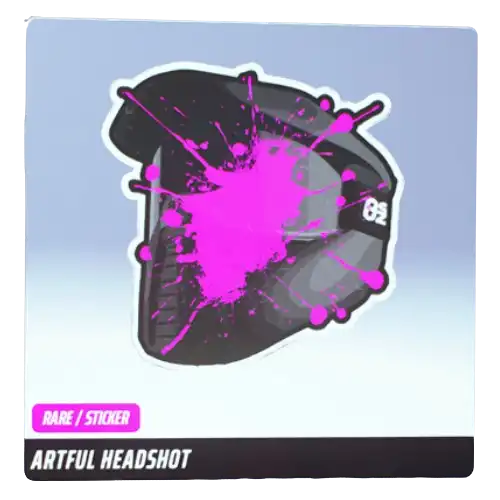 Artful Headshot Sticker The Finals