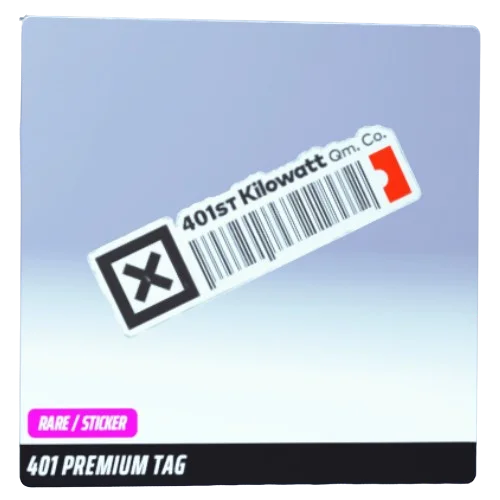 401 Premium Tag Sticker The Finals