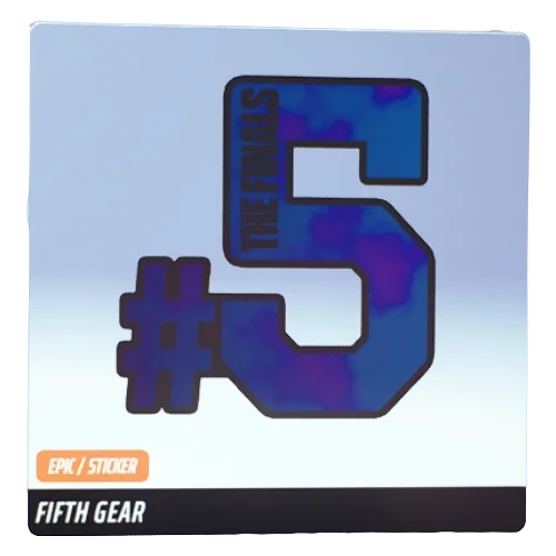 Fifth Gear Sticker The Finals