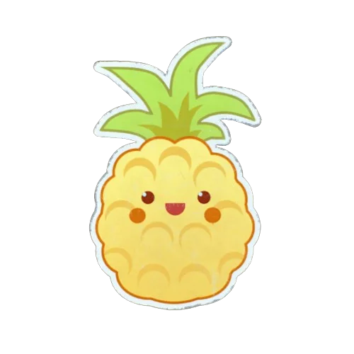 Pineapple Purikura Sticker The Finals
